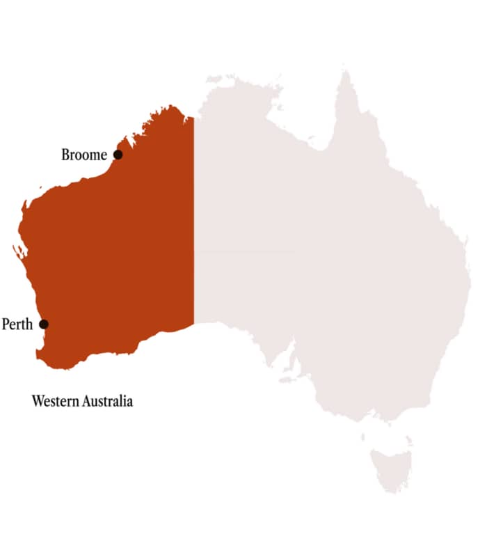Western Australia map