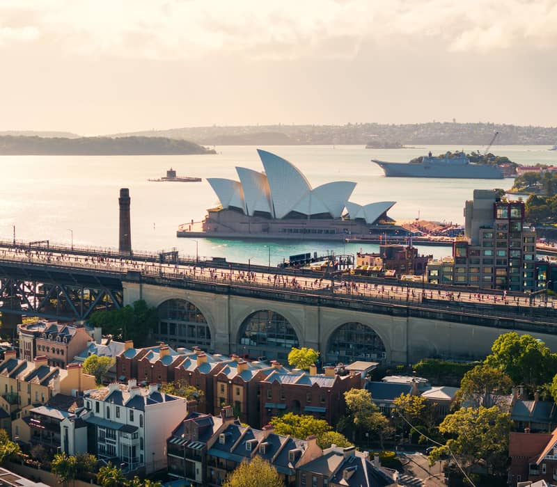 View of Sydney Harbour and Opera House NSW